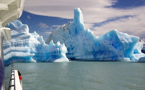 アルゼンチンのウプサラ氷河