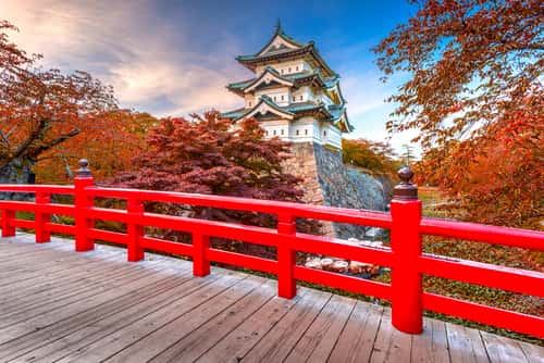 日本の弘前城-2