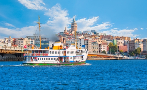 トルコのイスタンブールのフェリー