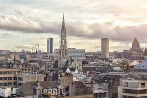 Cityscape of Brussels, Belgium