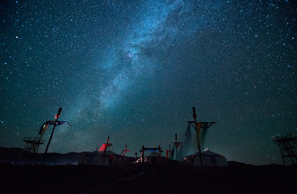 蒙古的夜空