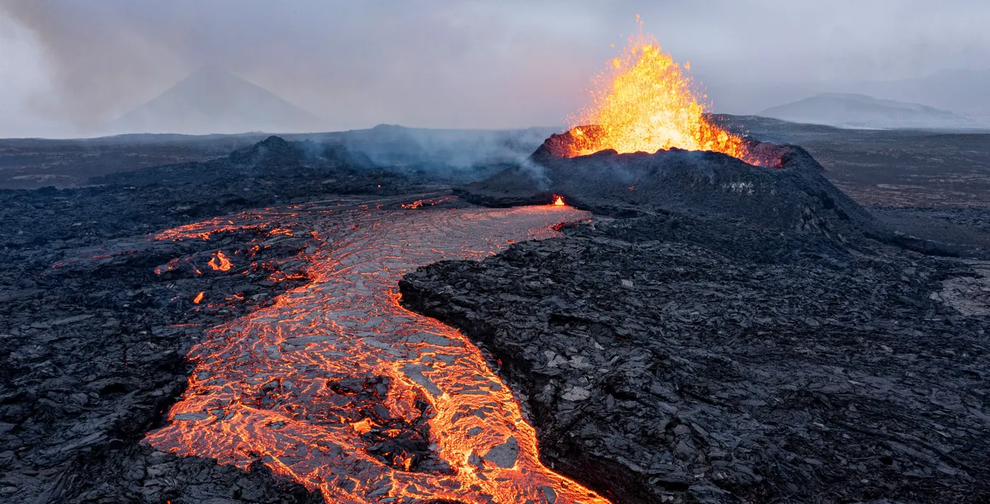 アイスランドの火山地帯